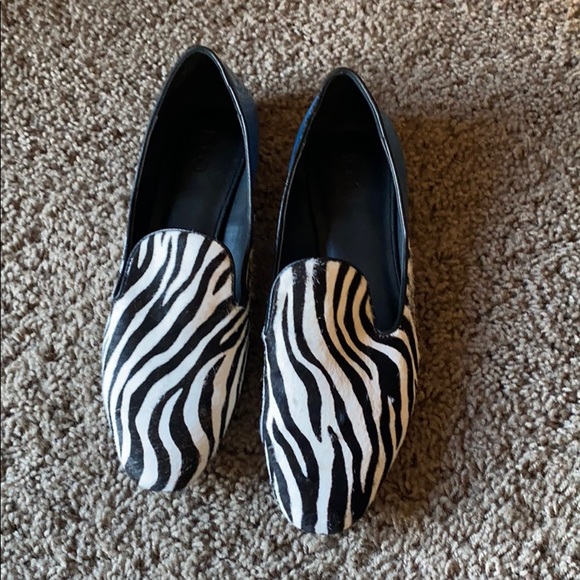 LOGO animal print cowhide loafers 7.5 - Picture 4 of 6